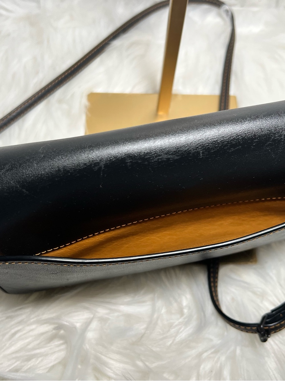 Coach Dinky 1941 Black Glove Leather Crossbody Bag - Picture 6 of 15
